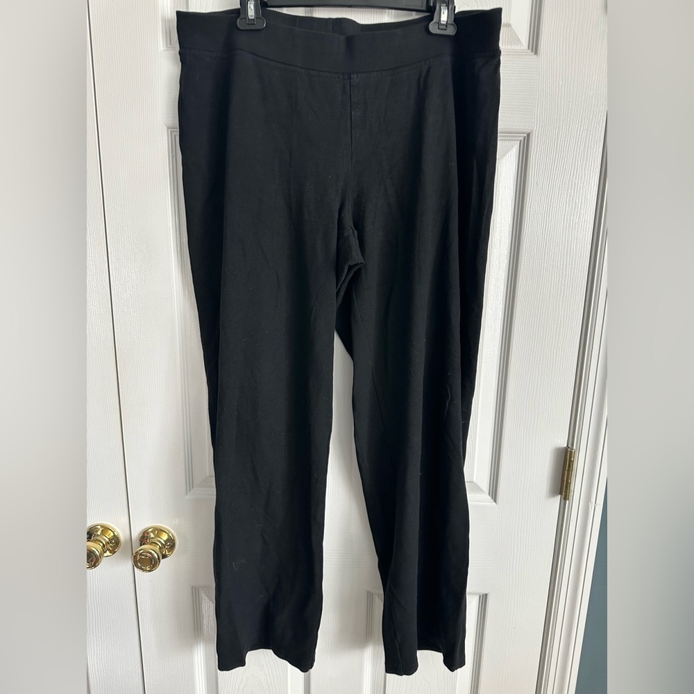 Eileen Fisher Black Straight Leg Pants